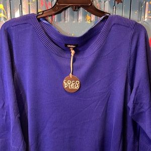Cocobleu NWT women’s 1X Long Sweater. NWT2